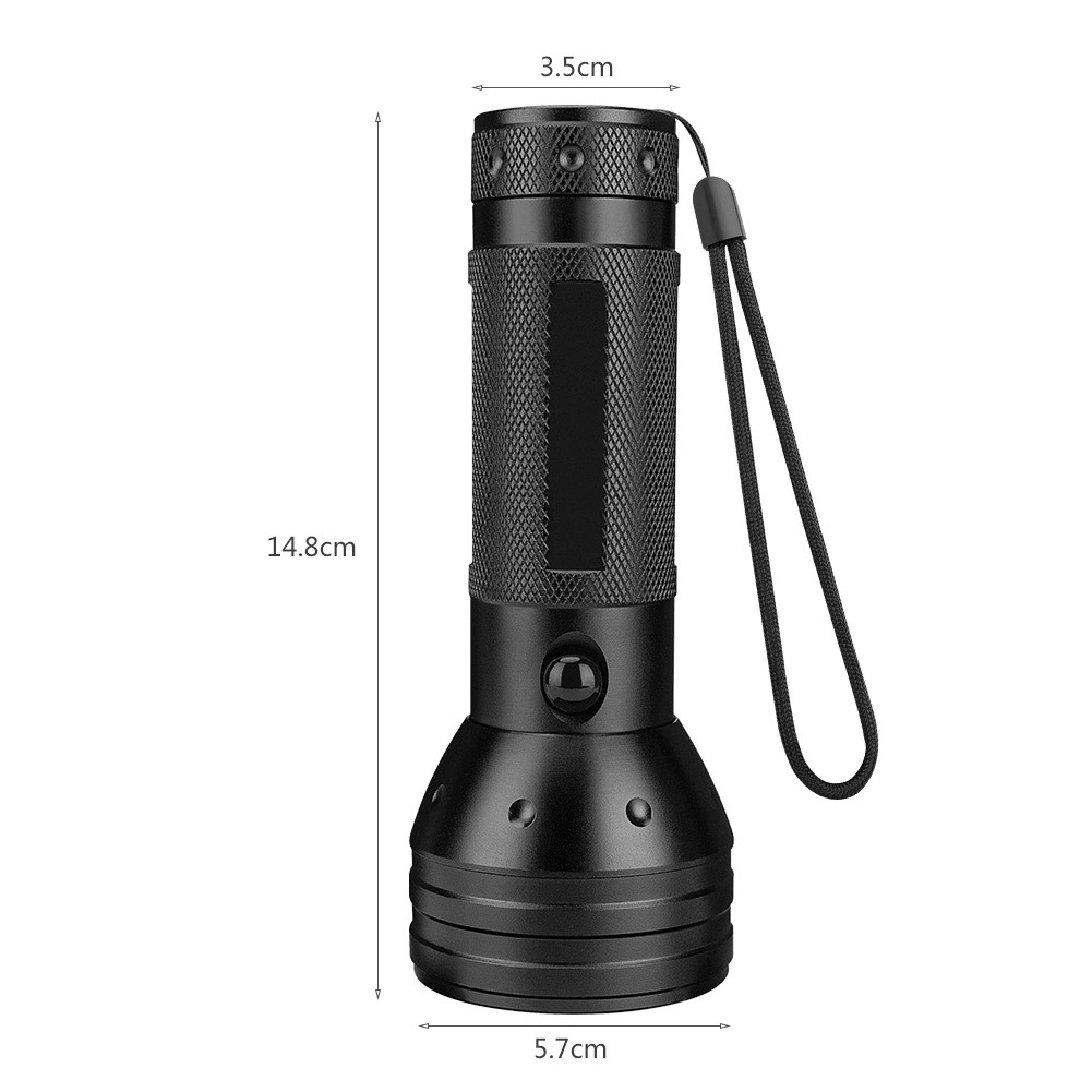 Bacteria Detection Pocket Black light Ultra ED 395nm Aluminum 51 Led  UV Flashlight Torch Scorpion Detector