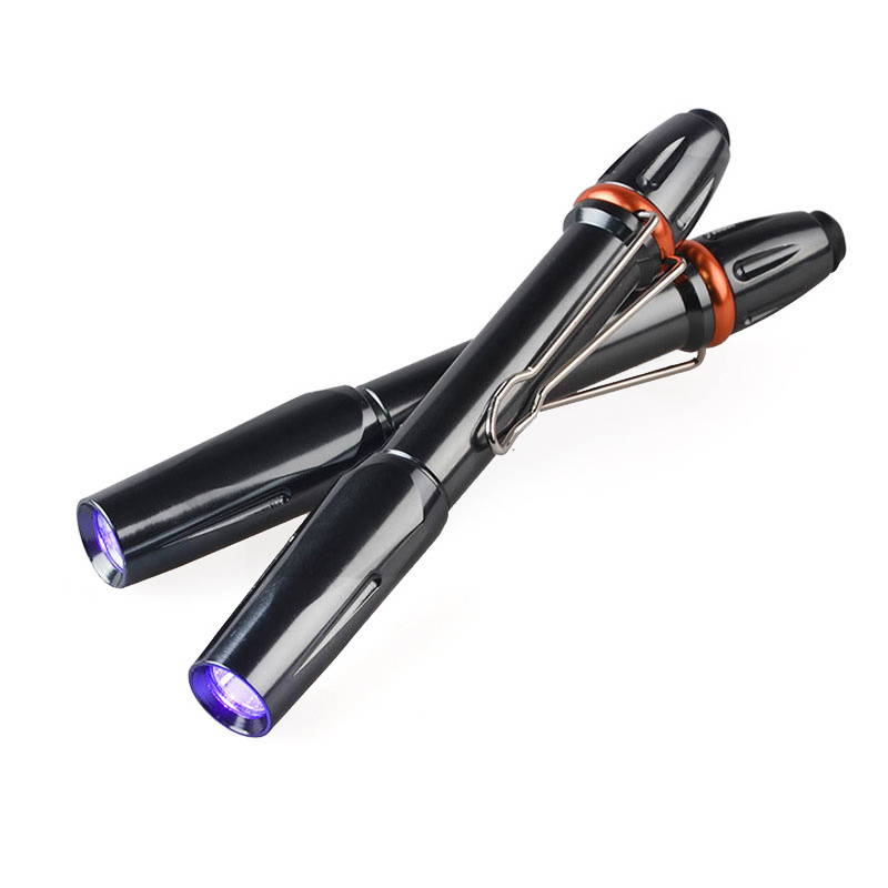 Mini doctor medical Ultraviolet Dental Curing Flashlight Black light Torch LED Penlight UV Pen Light