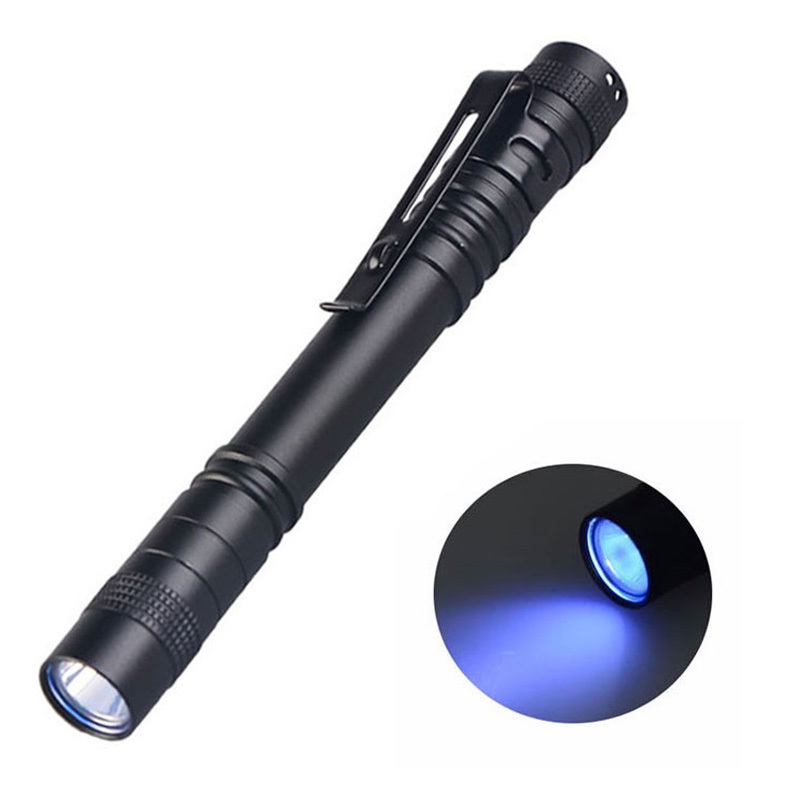 UV Black Light Flashlight Mini Blacklight Ultraviolet LED Penlight 395nm UV Torch Pen Light