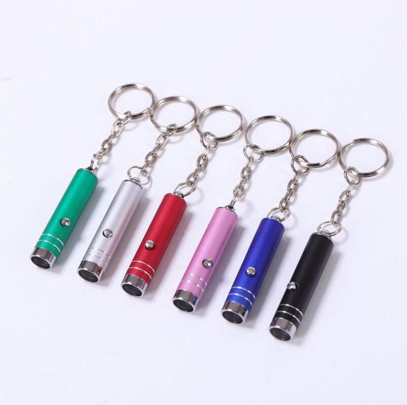 Promotional Mini Flash Torch Customized Key Chains 395nm UV Light Key Ring Keychain Led Keyring