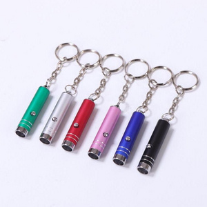 Promotional Mini Flash Torch Customized Key Chains 395nm UV Light Key Ring Keychain Led Keyring