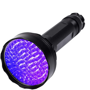 UV Lampe Torche 100 LED 395NM 365NM Black Light 6*AA UV Flashlight Money Detector for Dog Urine Bed Bug