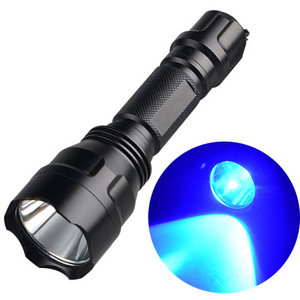 Super Bright Aluminum Alloy Zoomable LED Flashlight Black Light UV IP65 Hotel Pet Urine Detection Resin Curing Scorpion Hunting