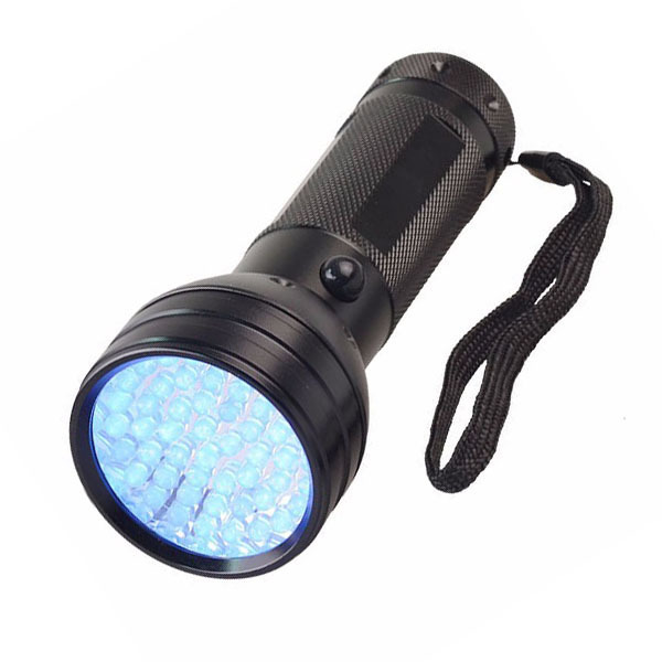 Bacteria Detection Pocket Black light Ultra ED 395nm Aluminum 51 Led  UV Flashlight Torch Scorpion Detector