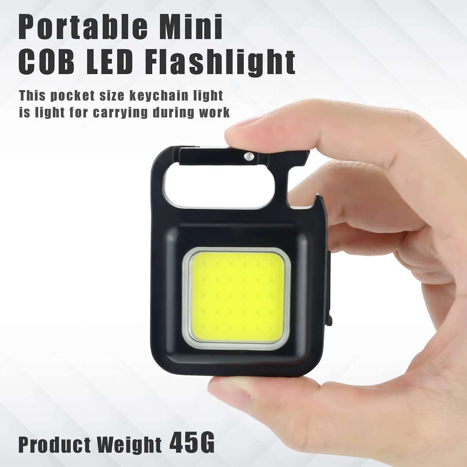 Wholesale Mini 5W Cob Rechargeable Flashlight Rechargeable led Flashlights Mini led Torch Keychain Flashlight for Kids