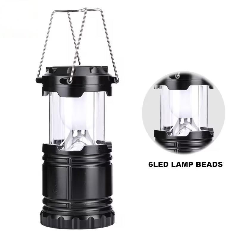 Hot Selling ABS COB LED Pop up Camping Lantern AA Battery Powered Outdoor Lighting for Camping Fishing & Emergency Use