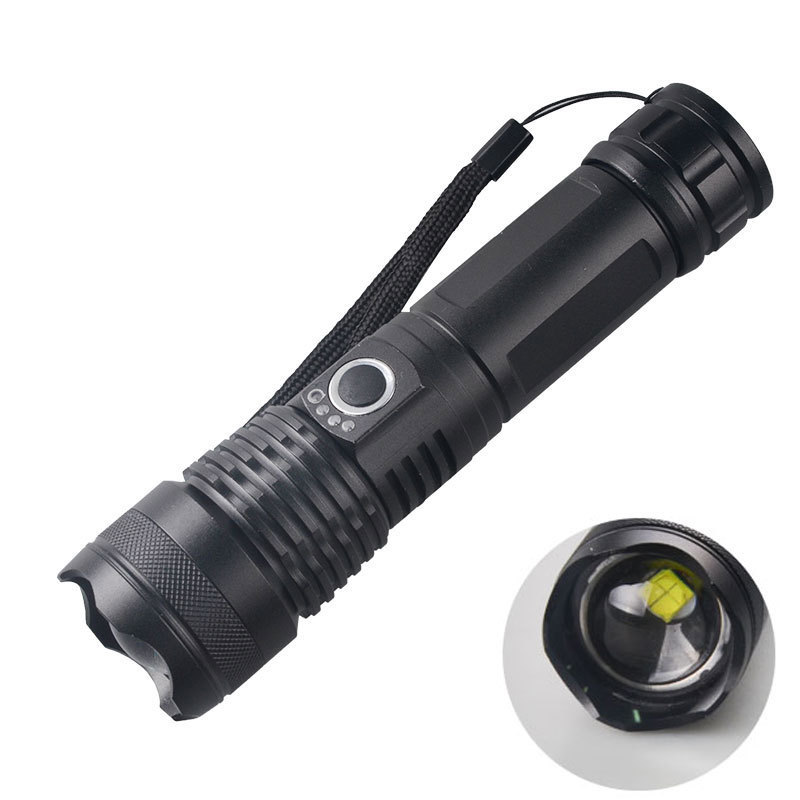 2000 lumens torch long range powerful XHP50 LED flashlight usb zoom tactical flashlight water proof