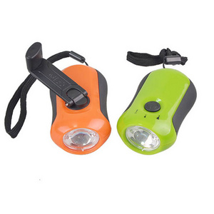 LED Dynamo Lamp Wind Up Flashlight Torch Light Hand Crank Flashlight