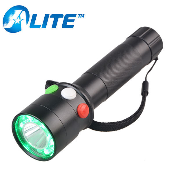 Railway Signal Light LED Flashlight Rechargeable Tricolour Torch For Train Signal Torch Light/