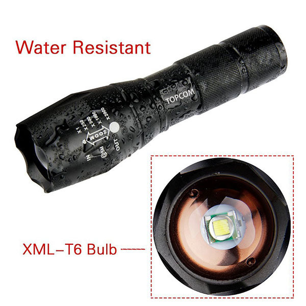 2023 Hot Sale Powerful Aluminium T6 XML LED Rechargeable Flashlights Outdoor 1000 Lumen Small Waterproof Flashlight