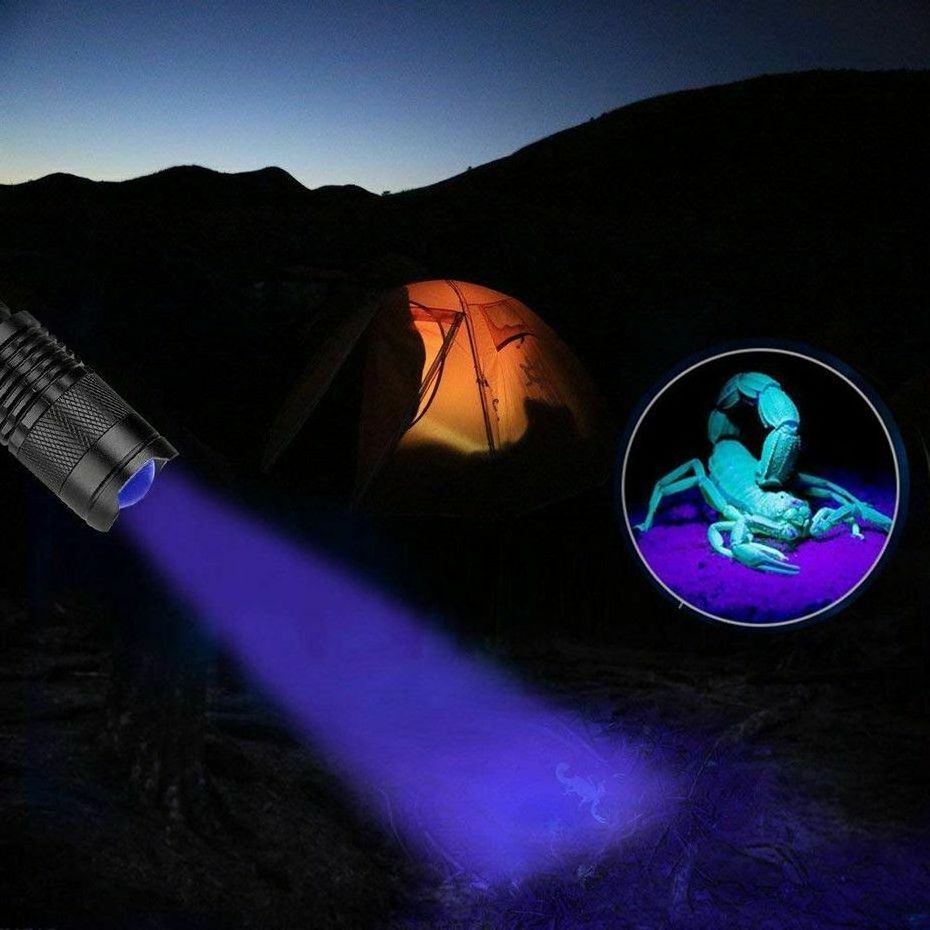 Hunting Scorpion Manta Ray 395nm UV Torchlight Portable Ultra Violet LED Purple UV Flashlight 395