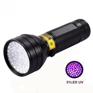 Fast Delivery Scorpion Detector Lamp 395nm Aluminum 51 Led Linterna UV Flashlight Black Light Torch UV