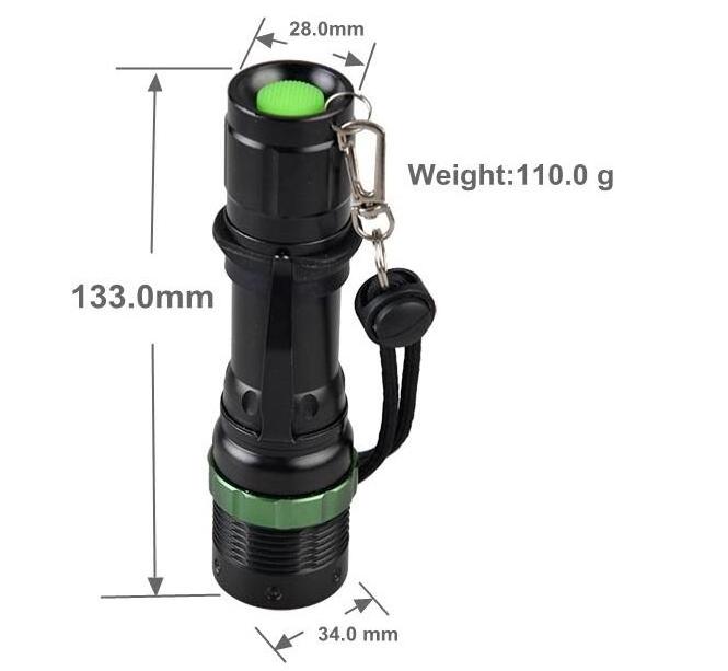 High Power Traffic Signal Led Flashlight Flesh Torch300 Lumen Ultra Bright Lamp Lantern