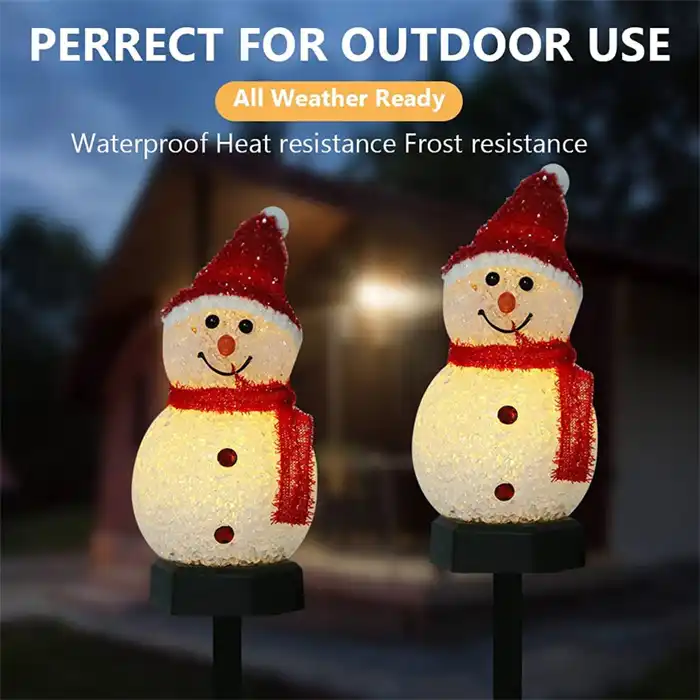 Christmas Decorations Lights for Christmas Home Yard Ambient Lighting Snowman Lawn Street Solar LED Outdoor Waterproof Garden 95