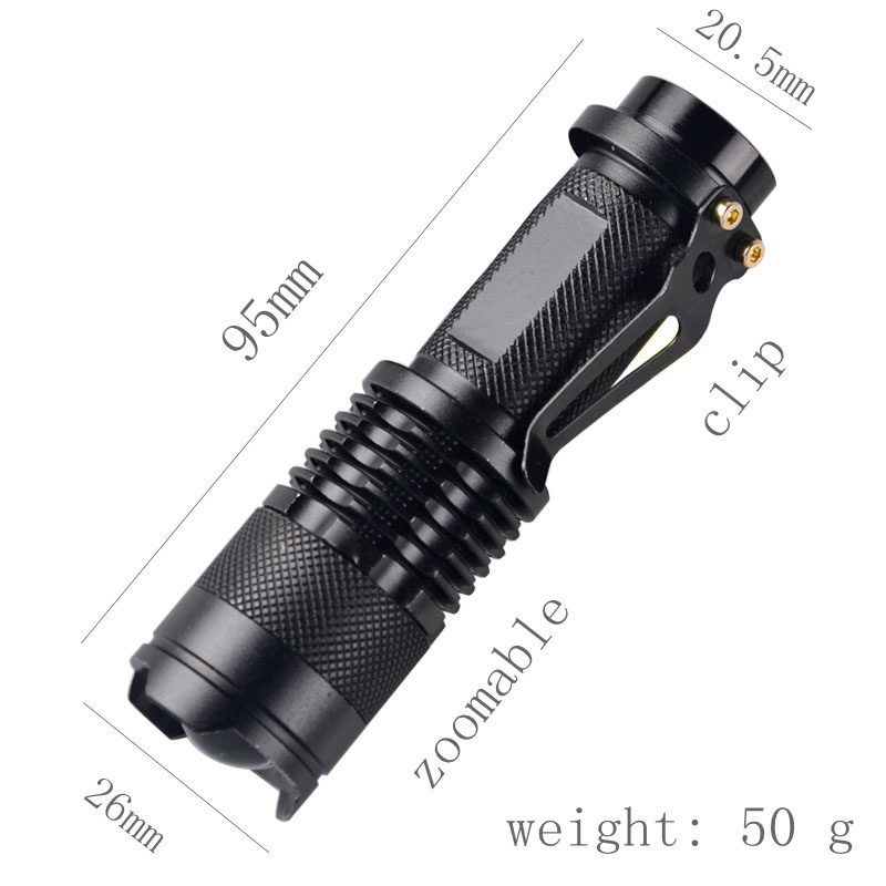 800 Lumens Mini Linternas Taschenlampe 3 Modes Waterproof Aluminum clip on Pocket Cob Flash Flashlight 3W