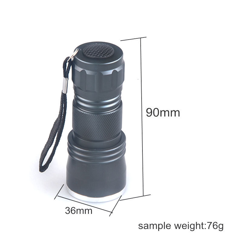 395nm 365nm UV flashlight 21LED AAA Dry Battery Purple Torch Hand Held UV Light For Scorpion detection