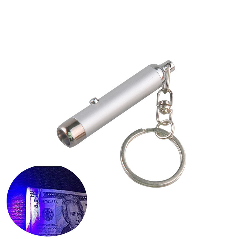 Portable Mini LED  365nm-395nm UV Keychain Flashlight LED Flashlight Custom Key Ring Torch