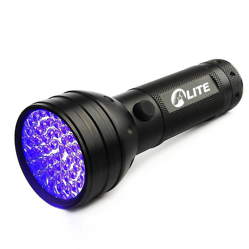 Bacteria Detection Pocket Black light Ultra ED 395nm Aluminum 51 Led  UV Flashlight Torch Scorpion Detector