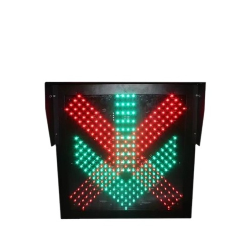 led waterproof high quality 400*400mm red cross green arrow stop and go traffic light sign board