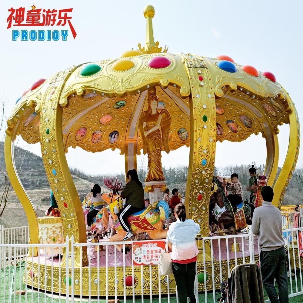 China amusement park 24 seats kids rides christmas merry go round carousel for sale