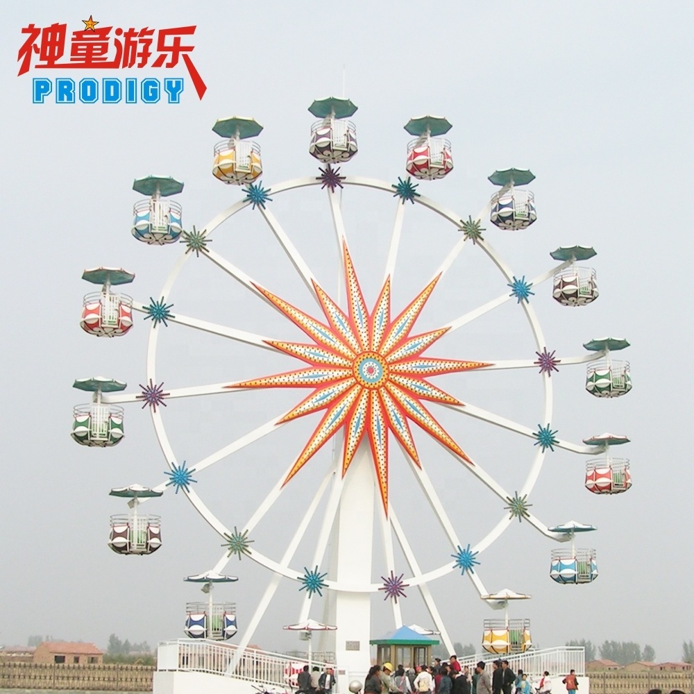 Funfair playground outdoor amusement 30 meters ferris wheel for sale