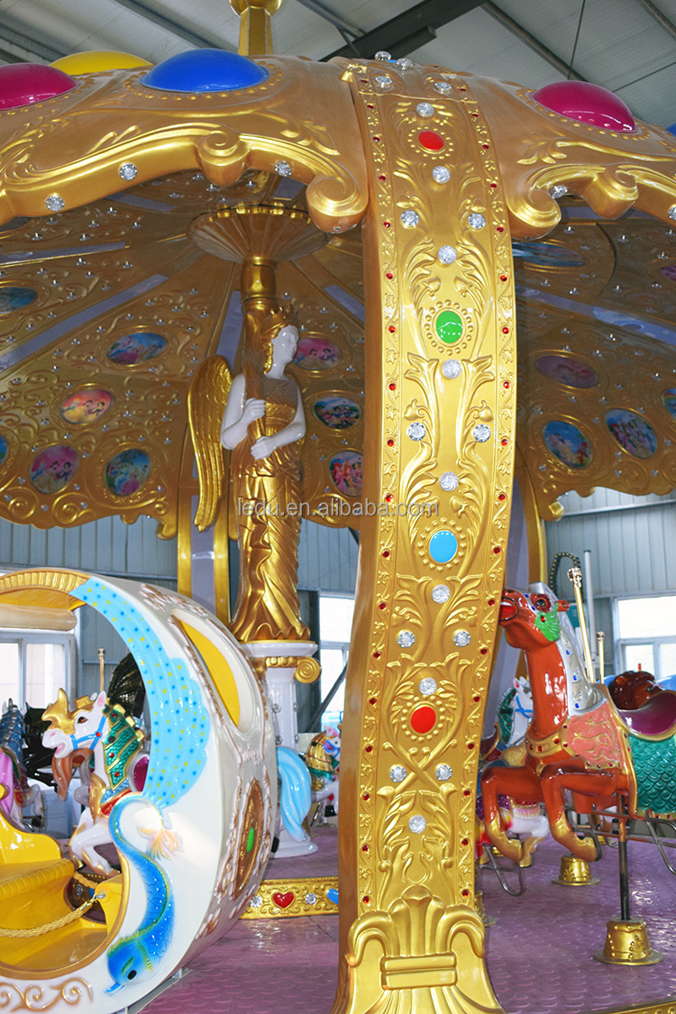 China amusement park 24 seats kids rides christmas merry go round carousel for sale