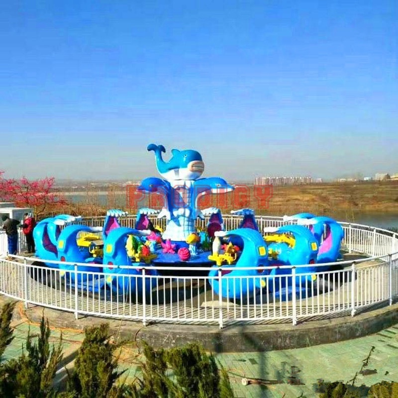 Theme park kiddie ride water amusement shark land fighting for sale