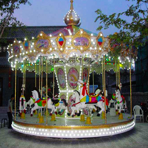 Funfair kids merry go round outdoor and indoor shopping mall carousel ride for sale