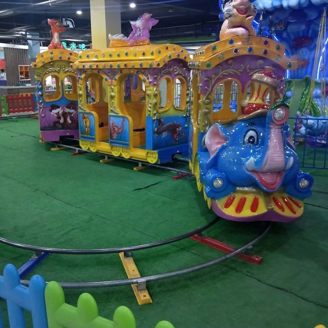 amusement kiddie ride electric shopping mall mini animals track train for kids