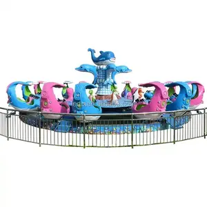 Theme park kiddie ride water amusement shark land fighting for sale