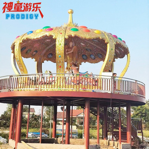 China amusement park 24 seats kids rides christmas merry go round carousel for sale