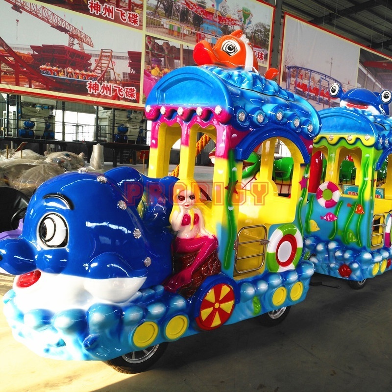 2020 amusement park rids new product electric train games kiddie rides for sale