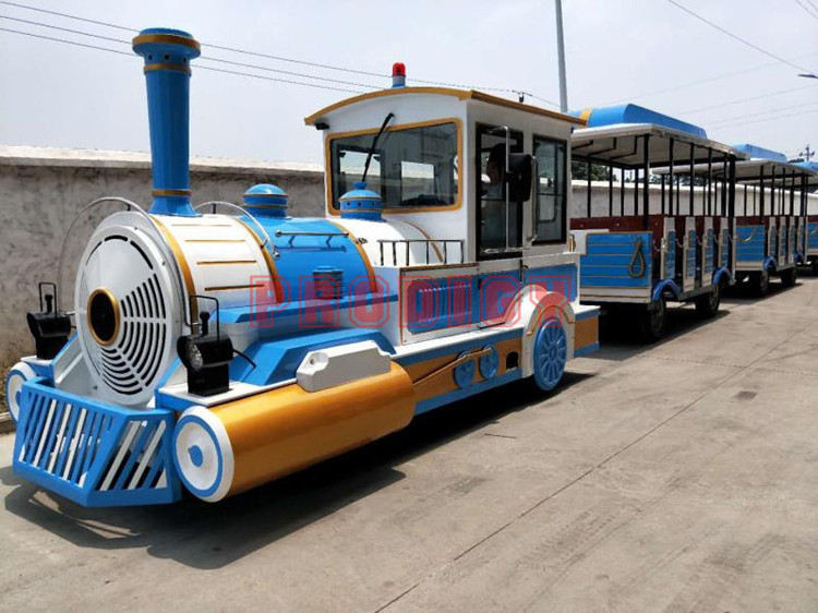 Indoor amusement park train ride