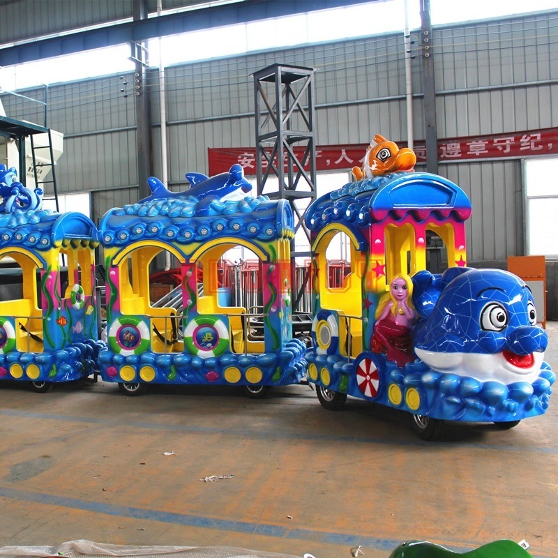 2020 amusement park rids new product electric train games kiddie rides for sale