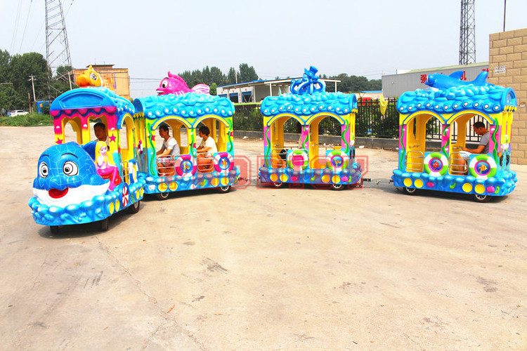 amusement park ride children equipment kids electric tourist train kiddie trackless train for sale