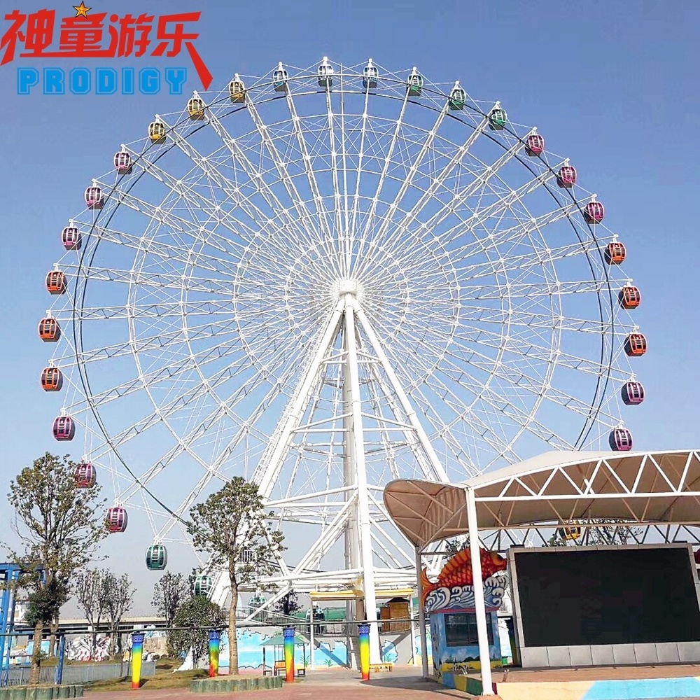 China direct manufacturer 55m 65m 72m 88m 100m giant ferris wheel amusement ride for sale