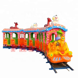 amusement kiddie ride electric shopping mall mini animals track train for kids