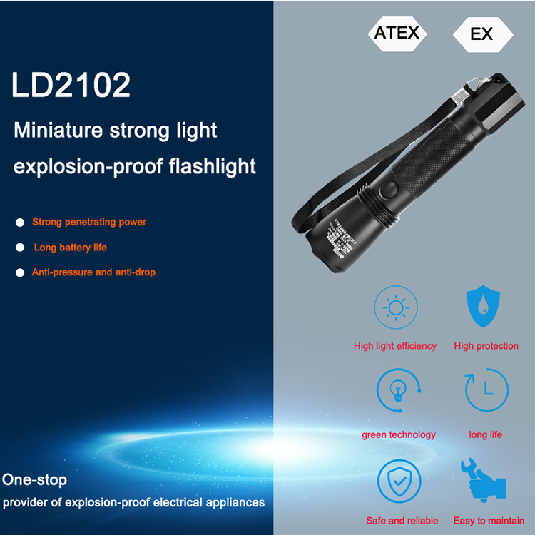 LEDUN - Explosion Proof Mini Led Flashlight Waterproof Portable Torch Rechargeable Led Mini Tactical Flashlight