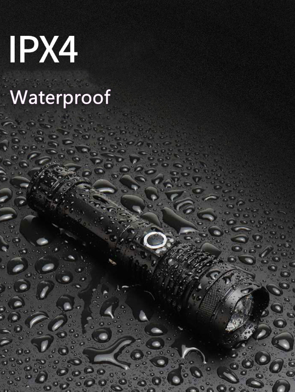 LEDUN - 2000lm long range powerful high powered led flashlight torches rechargeable Waterproof led tactical flashlights