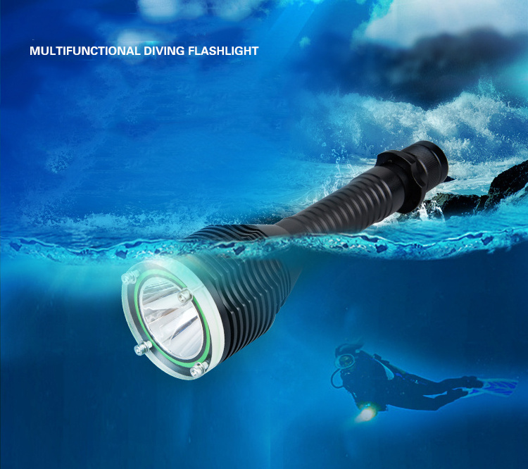 LEDUN - Led El Feneri 10W Led Camping Flashlight Lighting Underwater Flashlight Rechargeable Diving Scubadiving Flashlight