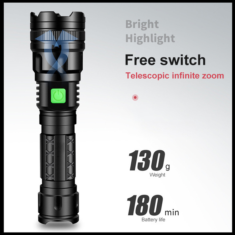 LEDUN - Lampe De Poche Super Bright Mini Led Flashlight Rechargeable High Lumens Camping Outdoor Waterproof Tactical Flashlight