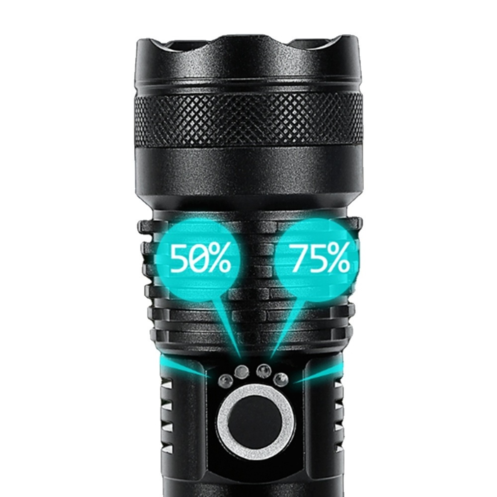 LEDUN - LED Waterproof zoomable Rechargeable P70 1500lm aluminium alloy Water Resistant High Powered FlashLights