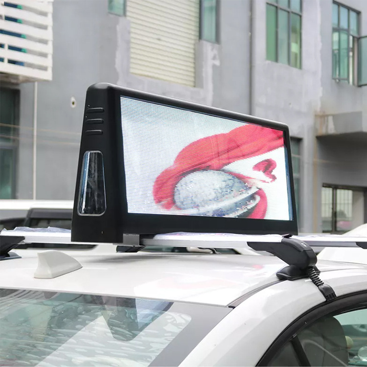 Outdoor HD Waterproof Double Sided Taxi Top Smart Led Display P5Mm Car Roof  Advertising LED Video Display