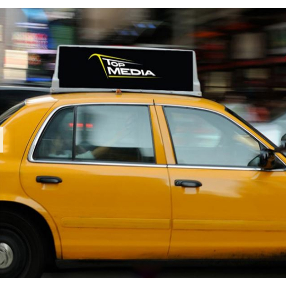 Outdoor HD Waterproof Double Sided Taxi Top Smart Led Display P5Mm Car Roof  Advertising LED Video Display