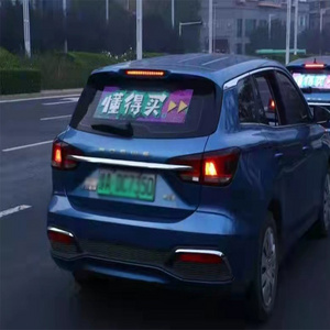 car rear window led display smart management control car rear advertise transparent screen car rear window digital display