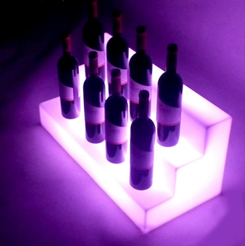 Light Up Terraces LED Wine Rack display Christmas Bar Decoration