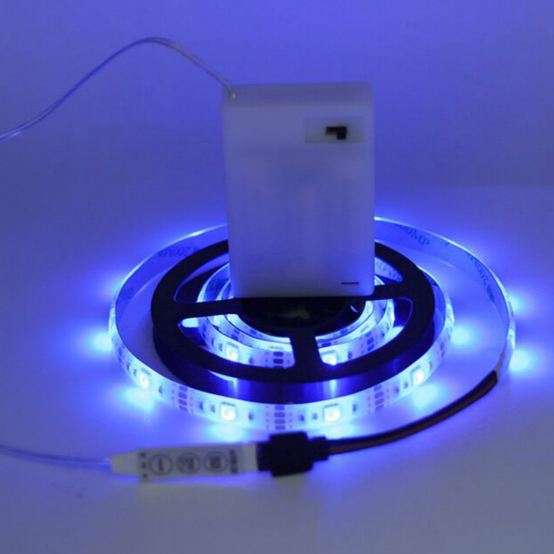 LED Light Strip Battery Operated Tape Flexible Lighting with Remote Color Changing