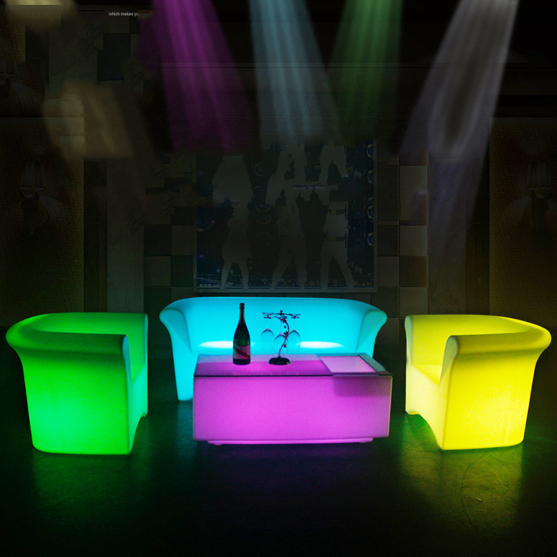 LED Chairs and Tables Bar Light up Sofa Furniture