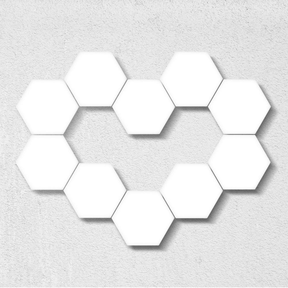 Magnetic Hexagon Creative Decorative Wall Lamp Quantum Night Light Lamp Led Hex Light Sensor Modular Touch Light