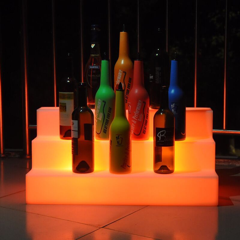 Light Up Terraces LED Wine Rack display Christmas Bar Decoration